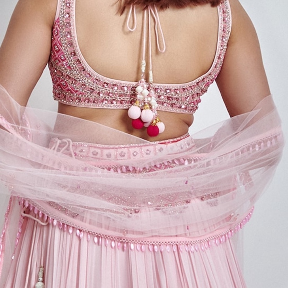 Light pink lehenga - Picture 2 of 4